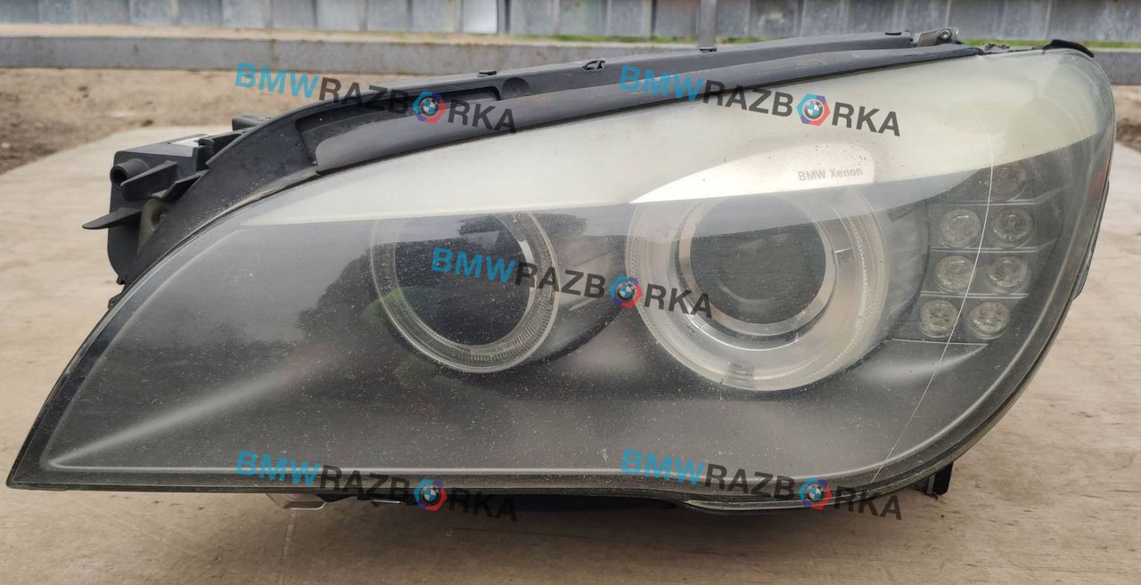 фара левая BMW 7 серия F01/F02 F02 2008, 3.0 л., N54 B30 A, бензин, АКПП, 475, седан, задний привод, правый руль, 7182139
