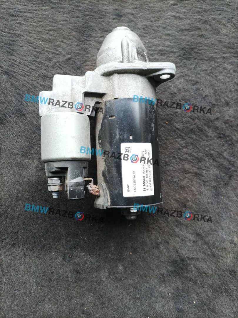 стартер BMW Z4 E89 (2009 - 2016), 2.0 л., i, N20 B20 B, бензин, МКПП, b39 mineral-grau metallic, родстер, задний привод, правый руль, 7638194