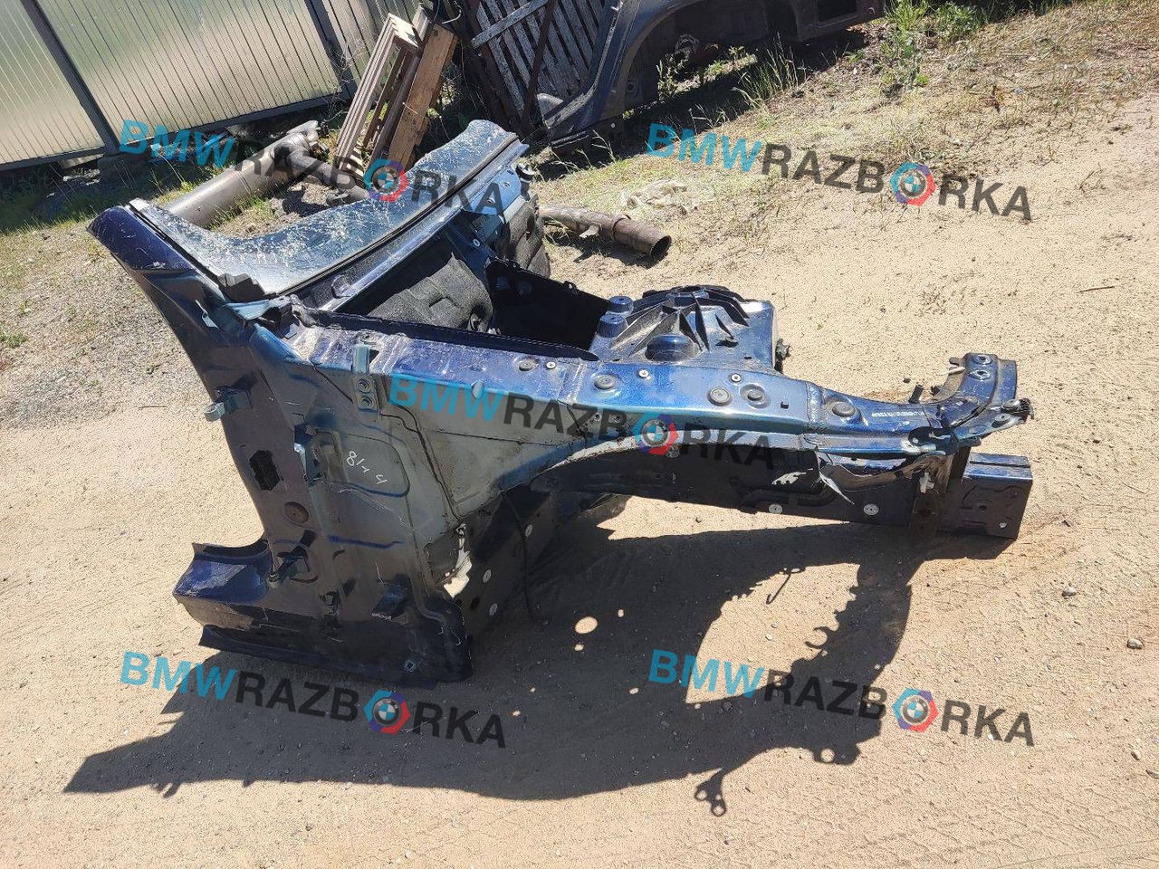 четверть передняя правая BMW 5 серия G30/G31 G30 2018, 2.0 л., B48 B20 A, бензин, АКПП, синий, седан, задний привод, правый руль