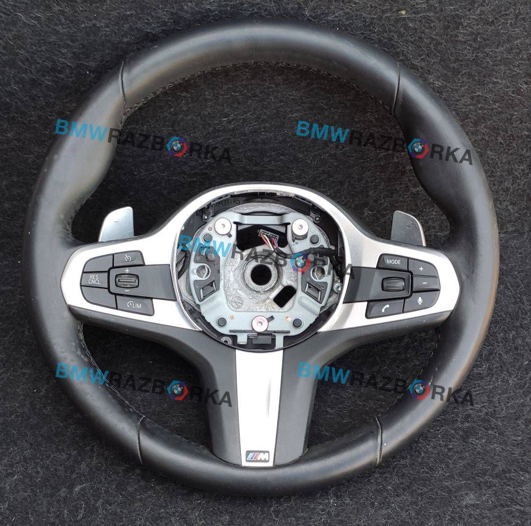 руль BMW 5 серия G30/G31 G30 2018, 2.0 л., B48 B20 A, бензин, АКПП, синий, седан, задний привод, правый руль