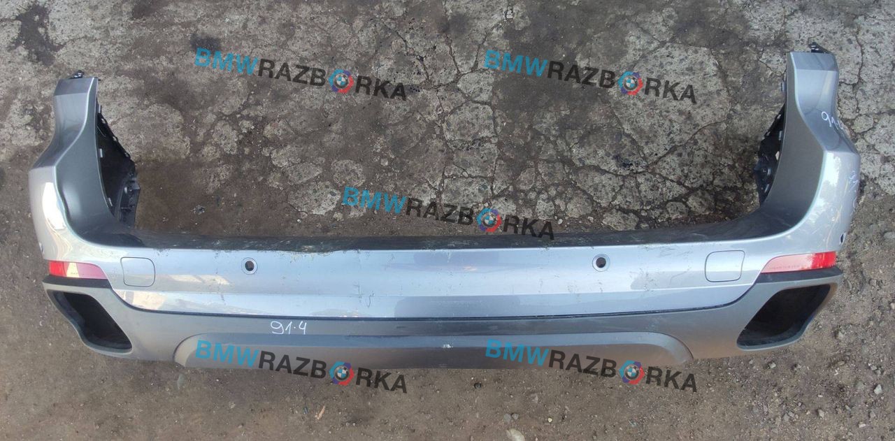 бампер задний BMW X5 F15 (2013 - 2018), 4.0 л., гибрид, АКПП, a52, внедорожник 5 дв., полный привод, правый руль