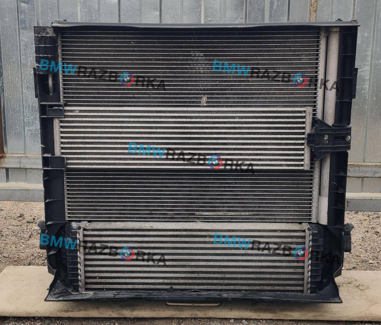 кассета радиаторов BMW X5 F15 (2013 - 2018), 4.0 л., гибрид, АКПП, a52, внедорожник 5 дв., полный привод, правый руль, 7646751, 7634467