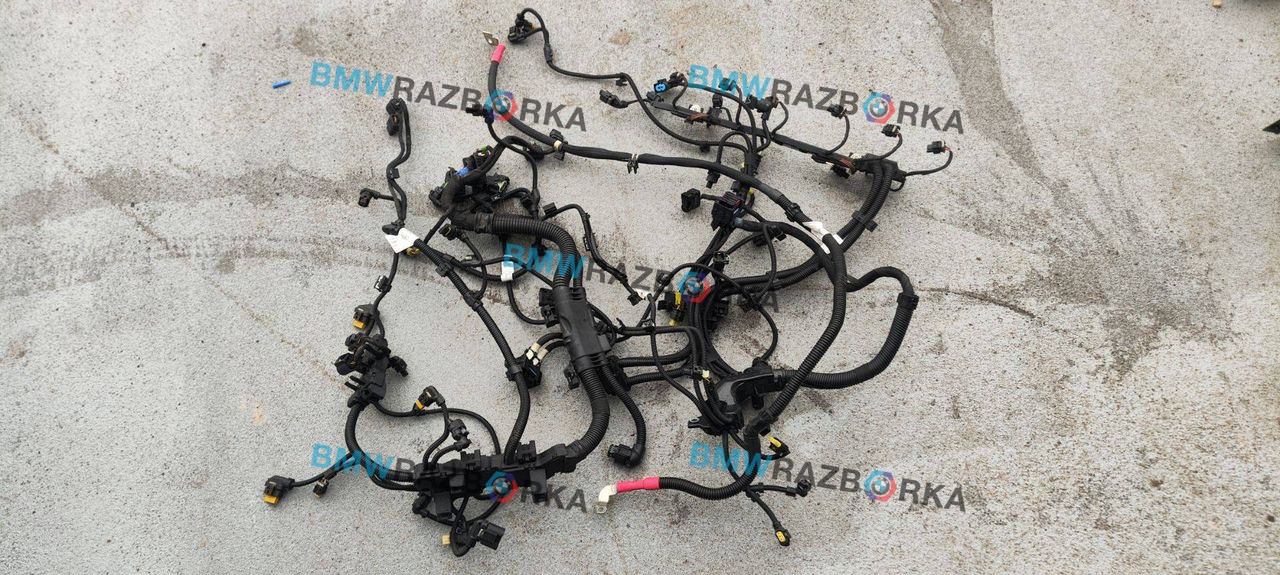 проводка двигателя BMW X3 M F97 2019, 3.0 л., S58B30A, бензин, АКПП, внедорожник 5 дв., полный привод, 8058634, 8058643, 8089348