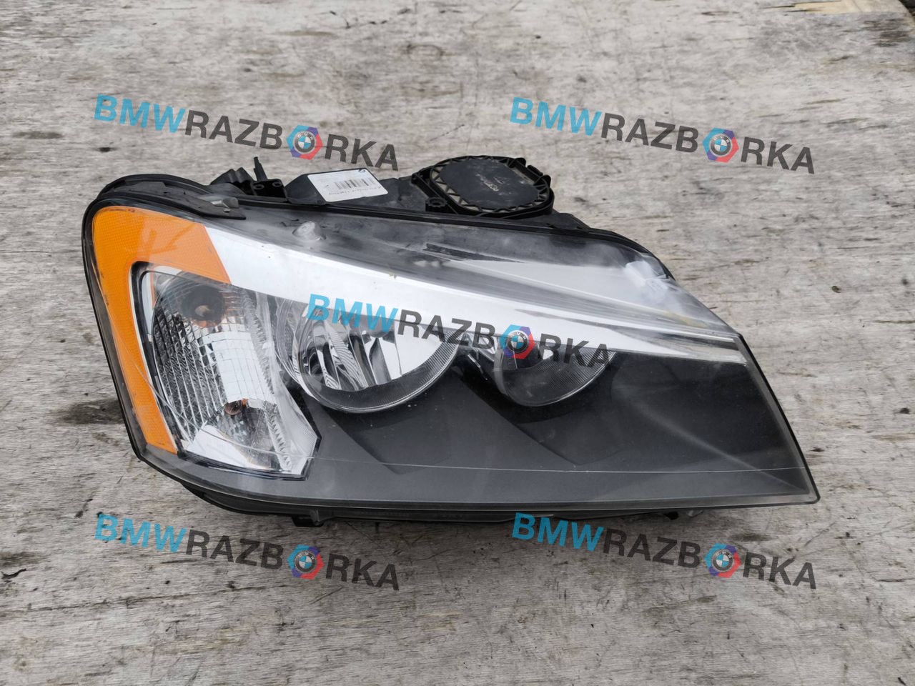 фара правая BMW X3 F25 2011, 3.0 л., i, N52 B30 A, бензин, АКПП, черный, внедорожник 5 дв., полный привод, 7222026