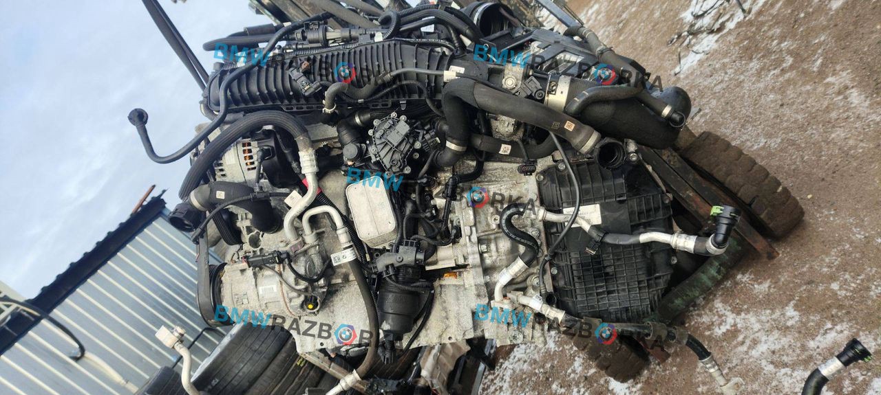 двигатель BMW 1 серия F40 2020, 2.0 л., B48A20E, бензин, АКПП, белый, хетчбэк 5 дв., полный привод, 11002463739, 11002463740