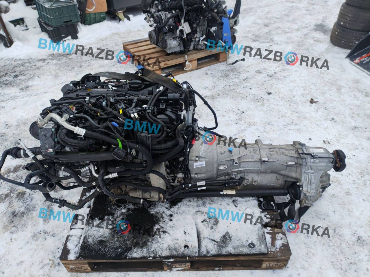 двигатель BMW 2 серия G42 2022, 3.0 л., B58B30, бензин, АКПП, купе, полный привод, B58B30B