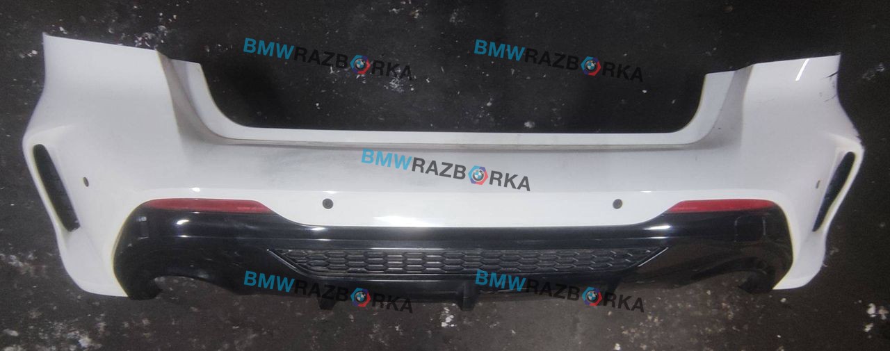 бампер задний BMW 1 серия F40 2020, 2.0 л., B48A20E, бензин, АКПП, белый, хетчбэк 5 дв., полный привод