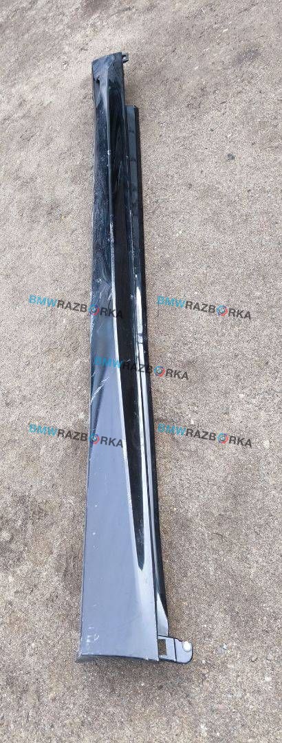 накладка на порог BMW X5 G05 2021, 4.0 л., B58B30C, гибрид, АКПП, 475 black-sapphire metallic, внедорожник 5 дв., полный привод