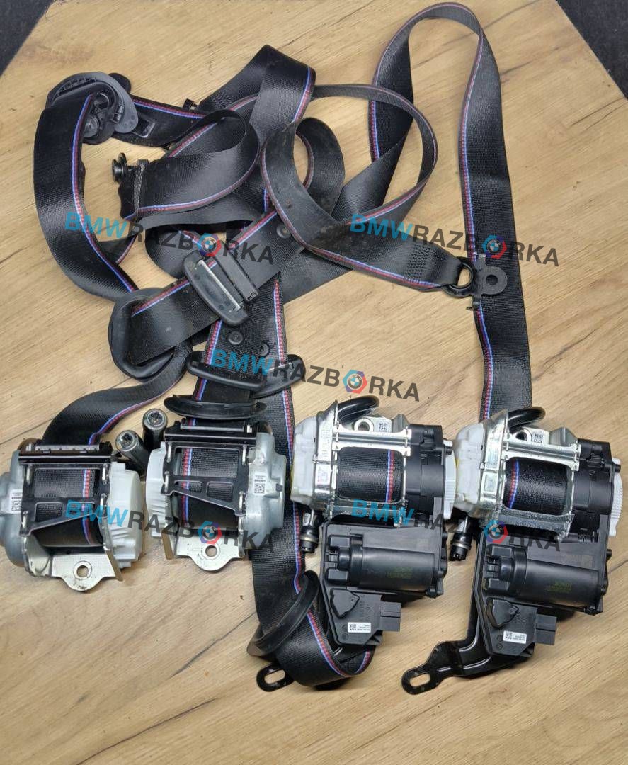 ремень безопасности комплект BMW X5 G05 2021, 4.0 л., B58B30C, гибрид, АКПП, 475 black-sapphire metallic, внедорожник 5 дв., полный привод, 72118092022, 72118092021, 72118092036, 72118092035