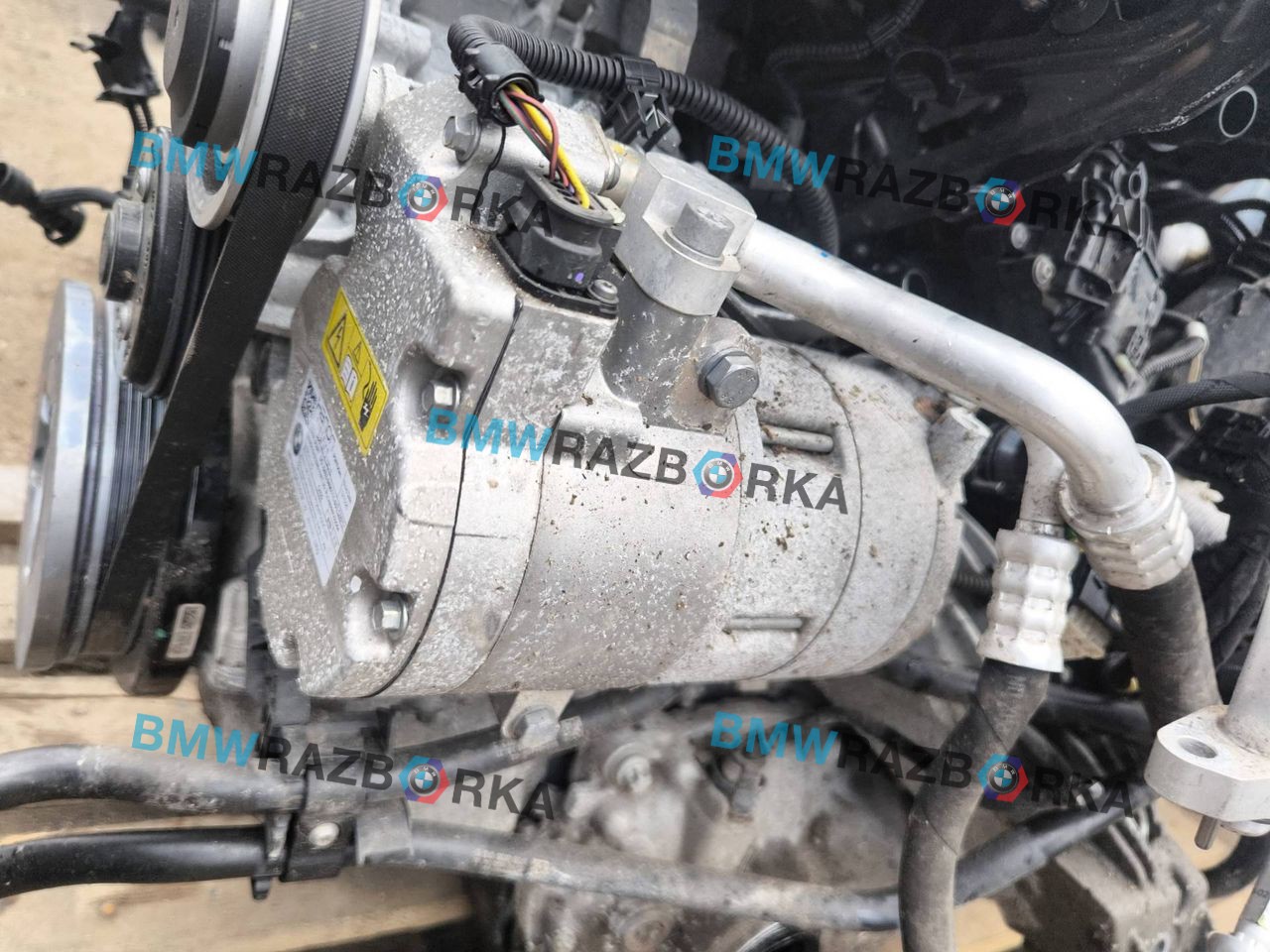 компрессор кондиционера BMW X5 G05 2021, 3.0 л., гибрид, АКПП, c27, внедорожник 5 дв., полный привод, 9496111