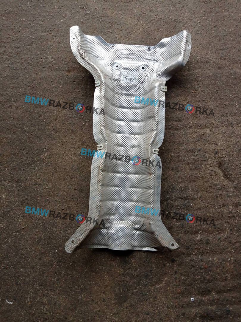 тепловой экран глушителя BMW X5 G05 2021, 3.0 л., гибрид, АКПП, c27, внедорожник 5 дв., полный привод, 7424934, 51487424934