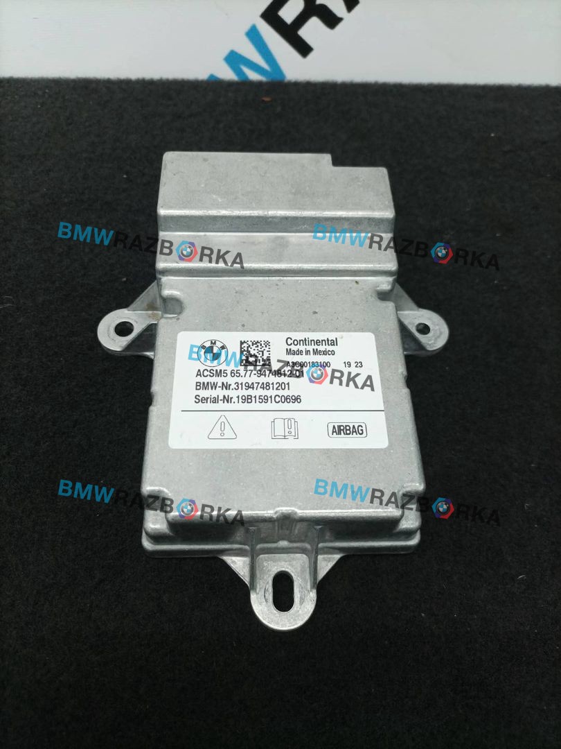 блок AirBag BMW X5 G05 2019, 5.0 л., дизель, АКПП, 475, внедорожник 5 дв., полный привод, правый руль, 9474812, 19B1591C0696