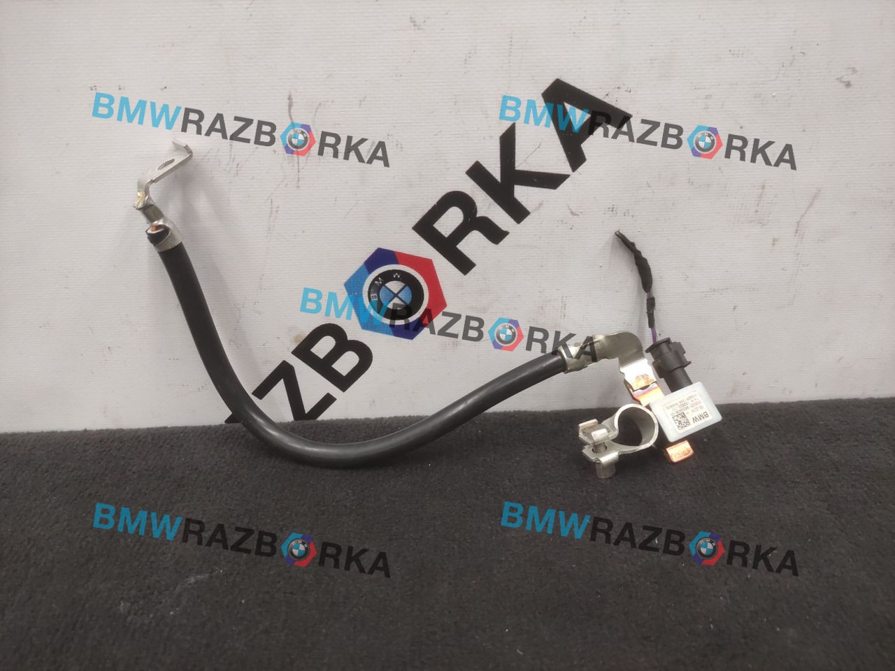 минусовой провод аккумулятора BMW X5 G05 2022, 3.0 л., B57 D30 B, дизель, 416, внедорожник 5 дв., полный привод, 61219855909, 7574677, 9855909