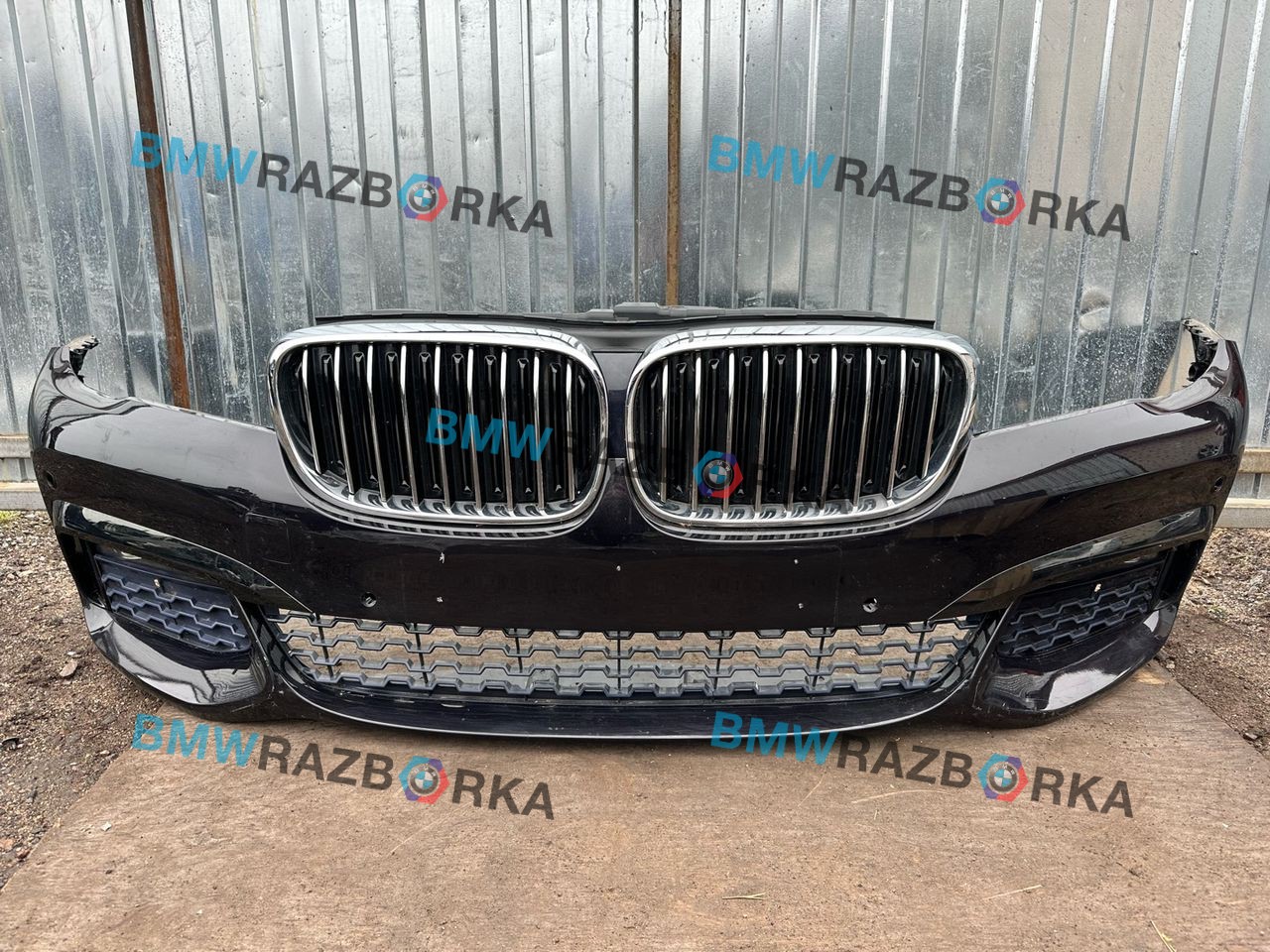 бампер передний BMW 7 серия G11/G12 G11 2017, 4.0 л., дизель, x03 rubin-metallic black, седан, полный привод
