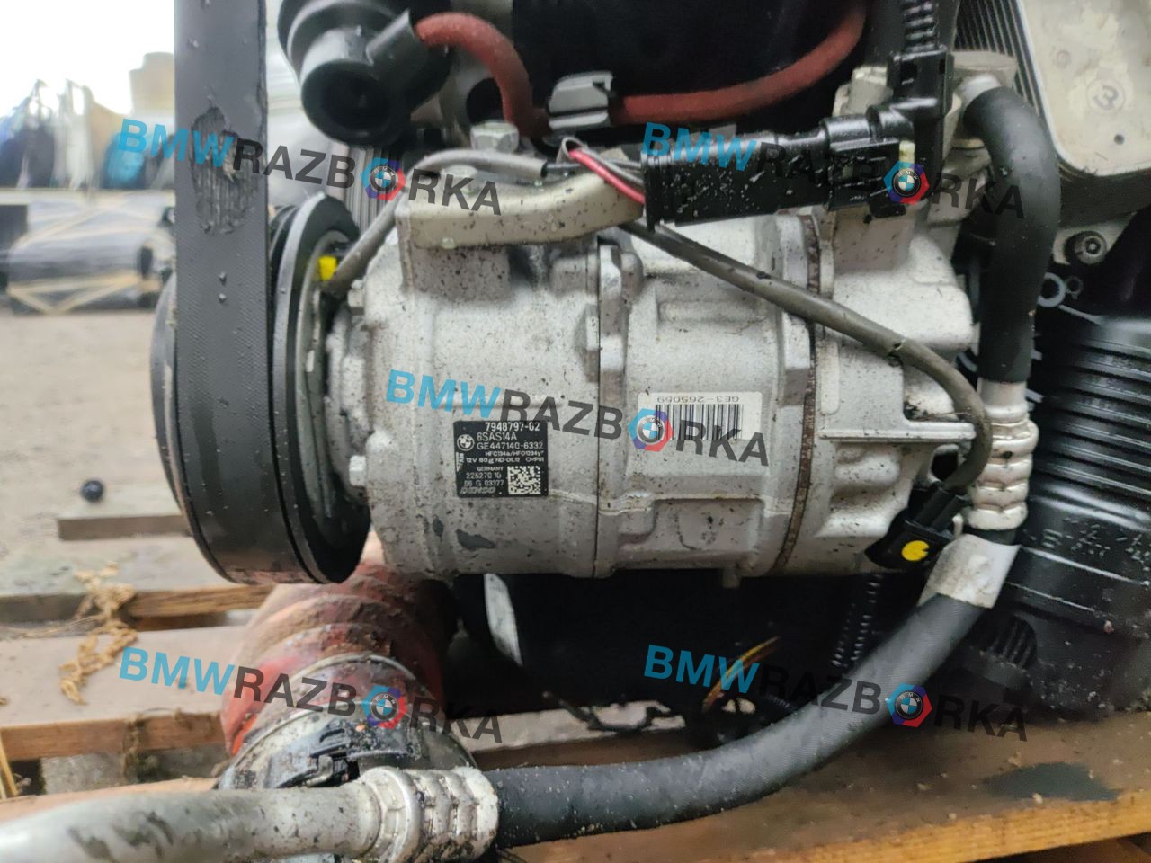 компрессор кондиционера BMW 1 серия F40 2023, 1.5 л., B37 C15 A, дизель, skyscraper grau metallic (c4w), хетчбэк 5 дв., передний привод, 7948797