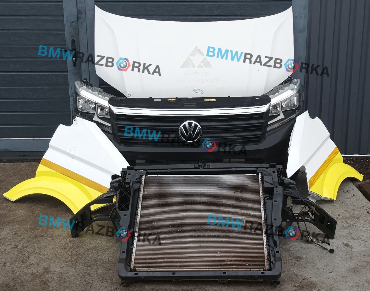 передняя часть (ноускат) Volkswagen Crafter 2 поколение SZC 2022, 2.0 л., дизель, 6МКПП, b4/b9a, передний привод, 7C2941006, 7C2941005, 7C0807221, 7C0807221A, 7C0853653, 2N0959455, 7C0805335, 2N0121212B