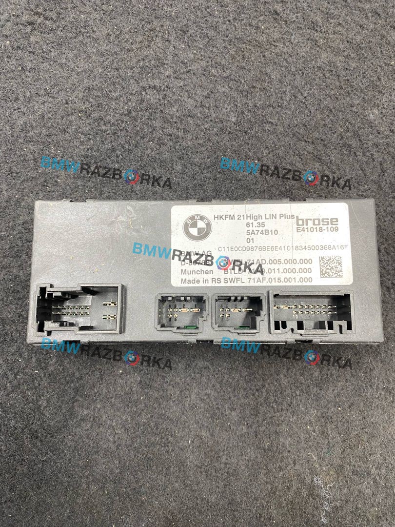 блок управления крышкой багажника BMW X7 G07 [рестайлинг] G07 2024, 4.0 л., дизель, АКПП, 416, внедорожник 5 дв., полный привод, 61355A74B10, 5A74B10