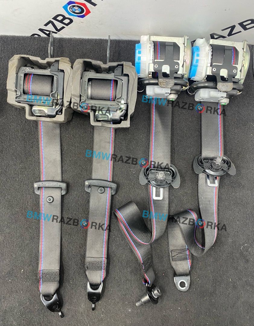 ремень безопасности комплект BMW M2 G87 2024, 3.0 л., S58B30A, бензин, brooklyn grau metallic (c4p), купе, задний привод, правый руль, 8097753, 8097754, 8747471, 8747472
