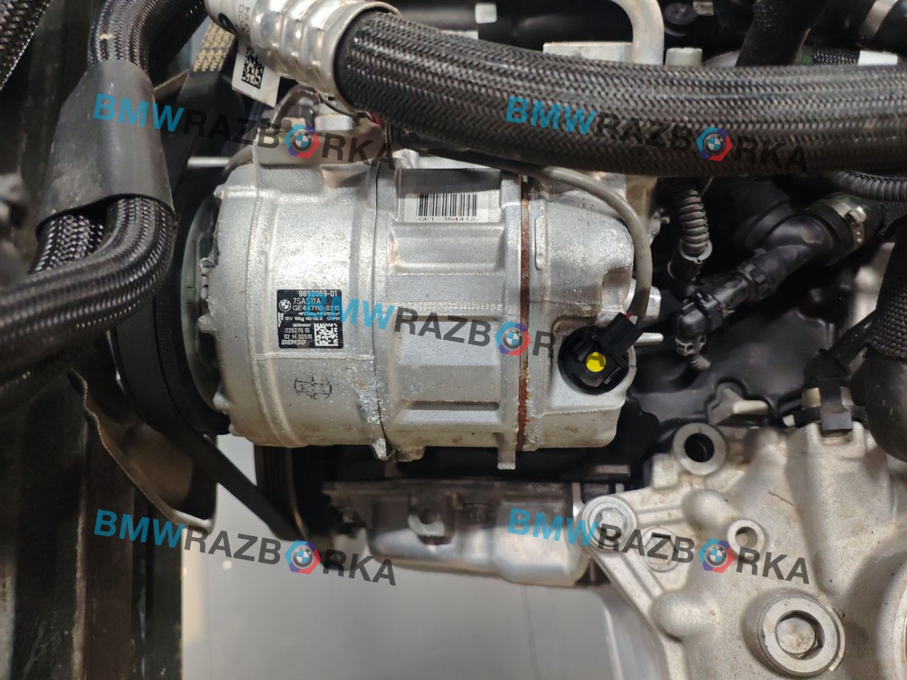 компрессор кондиционера BMW X5 G05 [рестайлинг] G05 2024, 3.0 л., B57 D30 B, дизель, 416, полный привод, 9892069, 7SAS17A