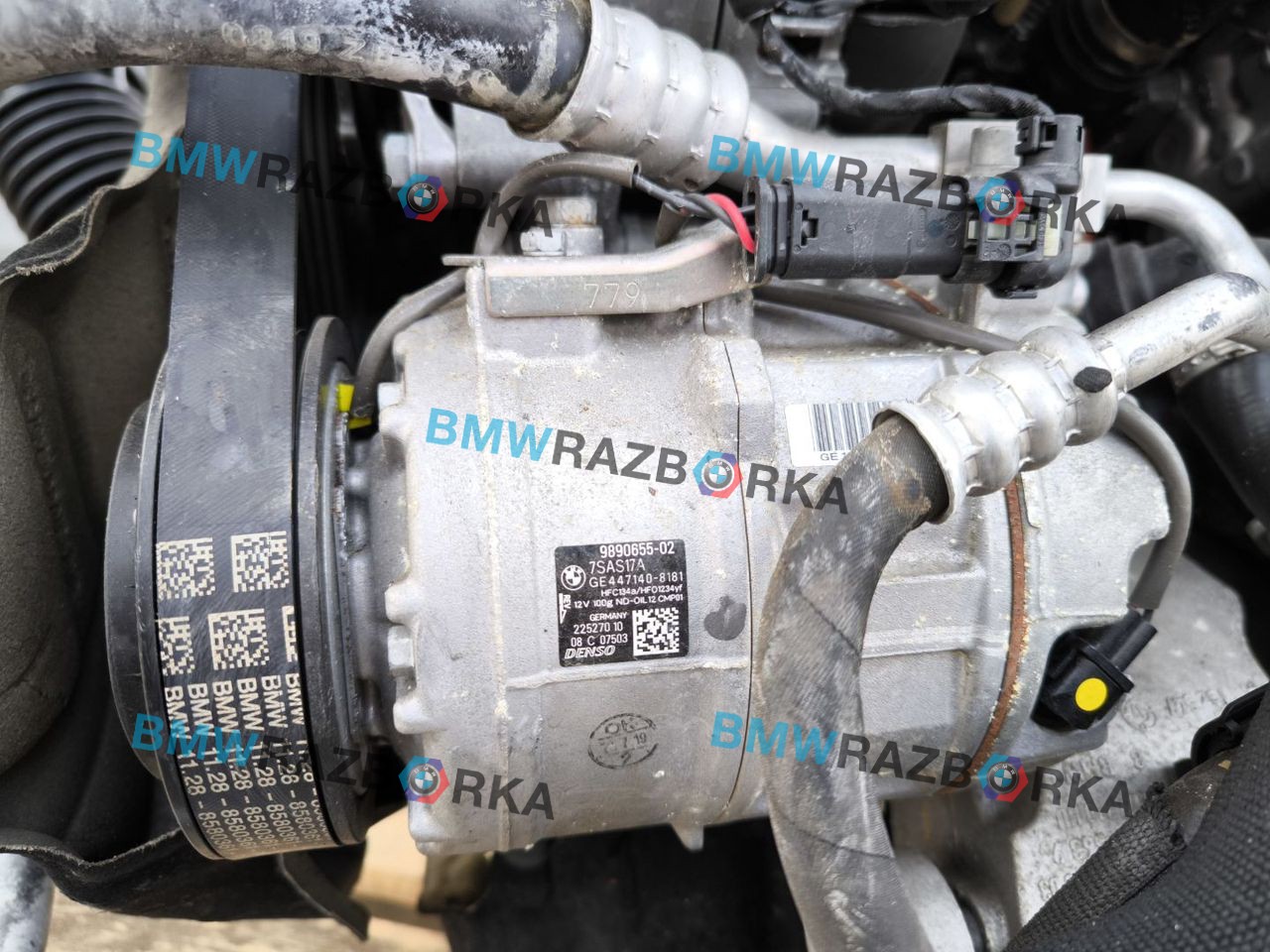 компрессор кондиционера BMW 6 GT G32 2019, 2.0 л., B47 D20 B, дизель, АКПП, 416, хетчбэк 5 дв., задний привод, 9890655, 64529890655