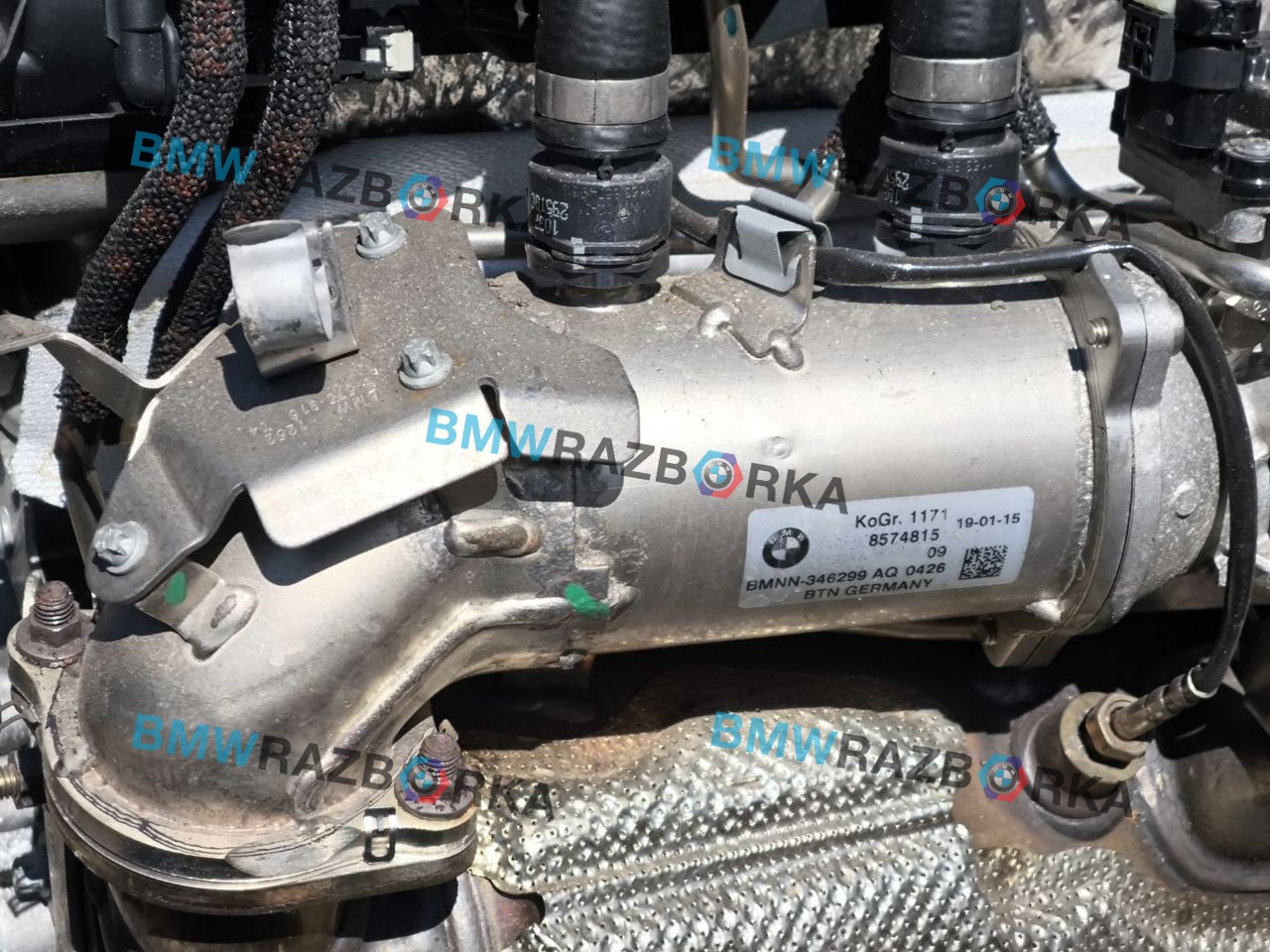 охладитель EGR / Радиатор EGR BMW X5 G05 2019, 3.0 л., B57 D30 A, дизель, АКПП, внедорожник 5 дв., полный привод, 8574815, 11718574815