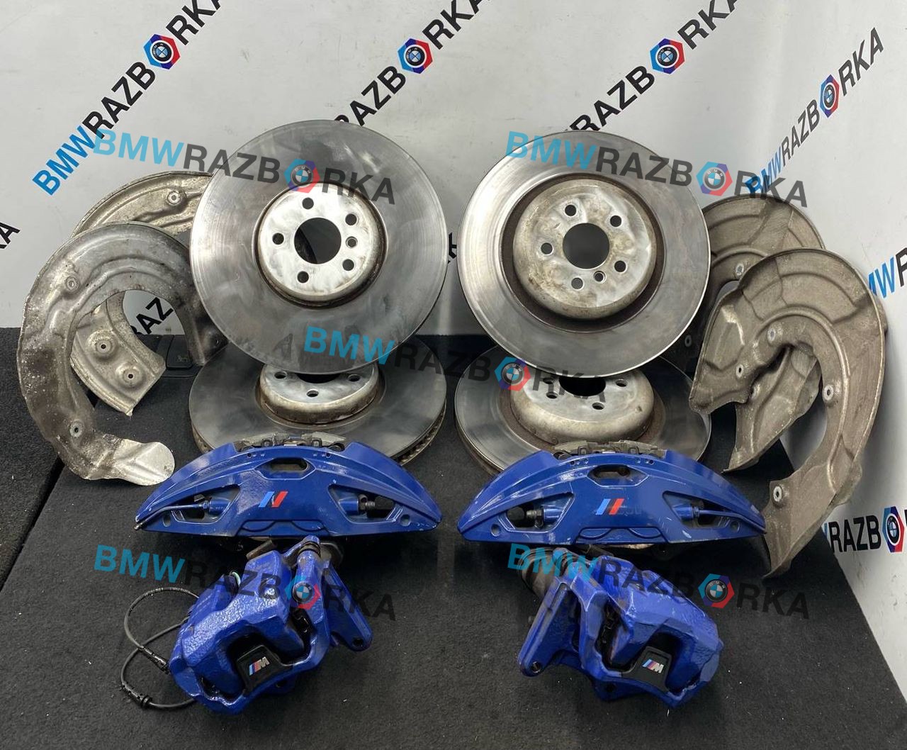 комплект тормозов BMW 8 серия G14/G15 G14 2019, 4.0 л., дизель, АКПП, 475, кабриолет, полный привод, 6896673, 6896674, 6875284, 6875283