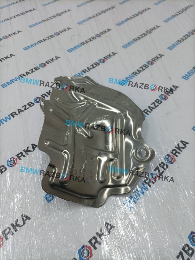 защита (экран) выпускного коллектора BMW M2 G87 2024, 3.0 л., S58B30A, бензин, brooklyn grau metallic (c4p), купе, задний привод, правый руль, 8054862, 11658054862