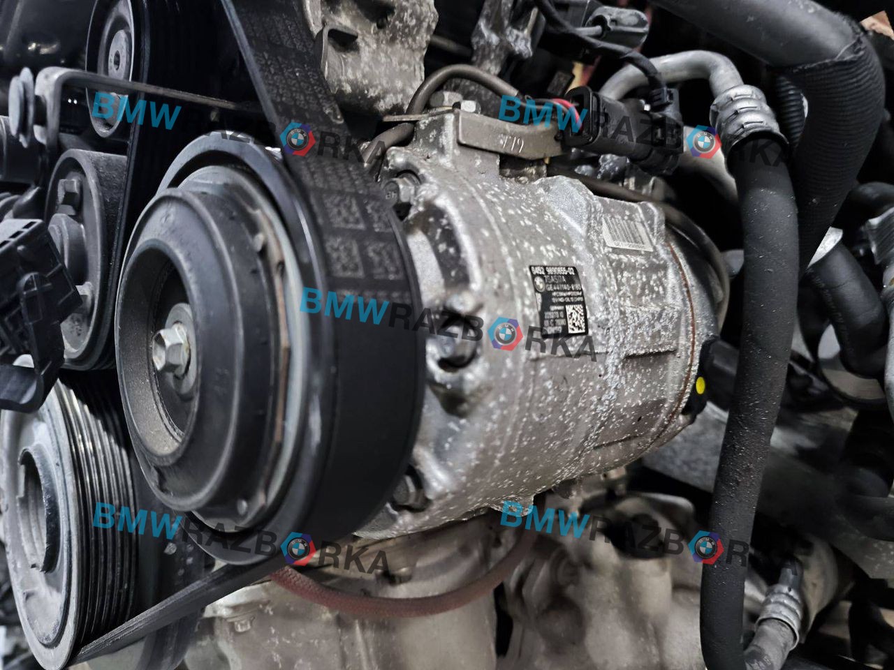 компрессор кондиционера BMW 8 серия G14/G15 G14 2019, 4.0 л., дизель, АКПП, 475, кабриолет, полный привод, 9890655, 64529890655