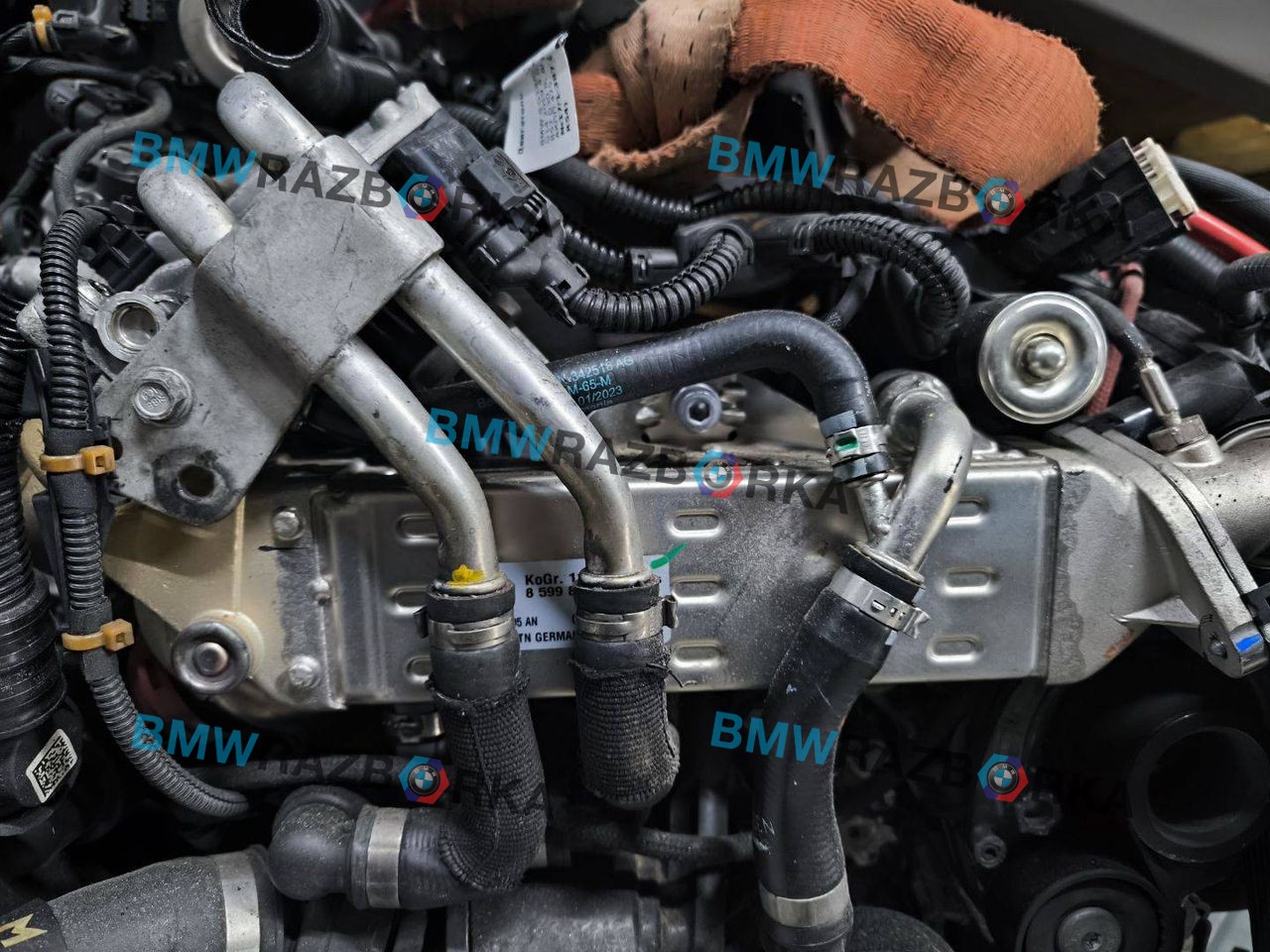 охладитель EGR / Радиатор EGR BMW 8 серия G14/G15 G14 2019, 4.0 л., дизель, АКПП, 475, кабриолет, полный привод, 8513132, 8599832