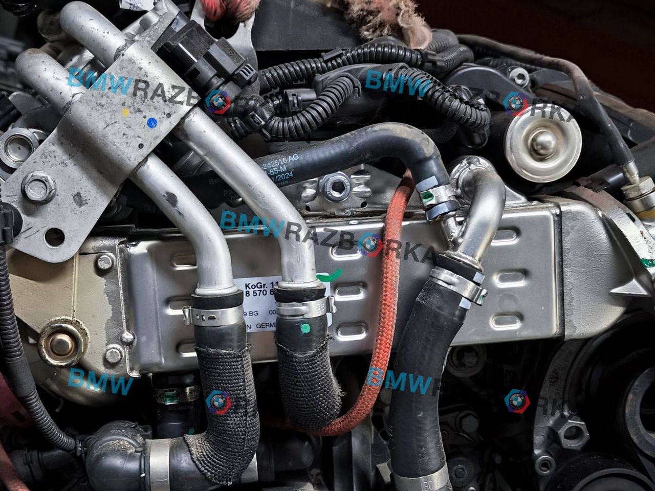 охладитель EGR / Радиатор EGR BMW 5 серия G30/G31 G30 2017, 3.0 л., B57 D30 A, дизель, АКПП, a300, седан, полный привод, 8513132, 8570655
