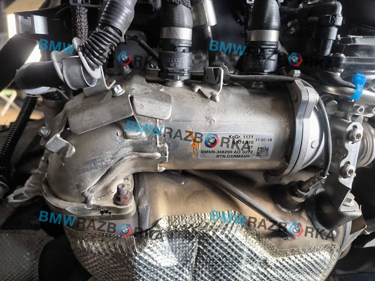 охладитель EGR / Радиатор EGR BMW 7 серия G11/G12 G11 2017, 4.0 л., дизель, x03 rubin-metallic black, седан, полный привод, 8574815, 11718574815