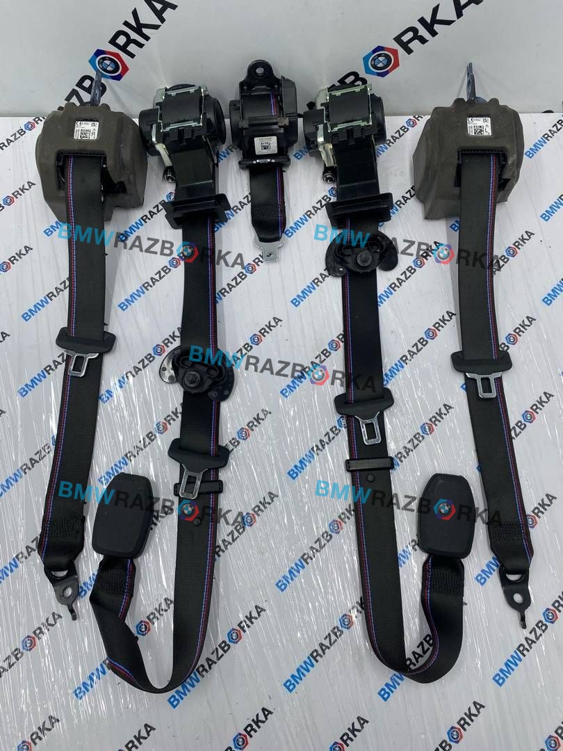 ремень безопасности комплект BMW M3 G80/G81 G80 2023, 3.0 л., S58B30A, бензин, АКПП, c4p, седан, задний привод, правый руль, 8076382, 8076376, 8076363, 8076364, 8076375