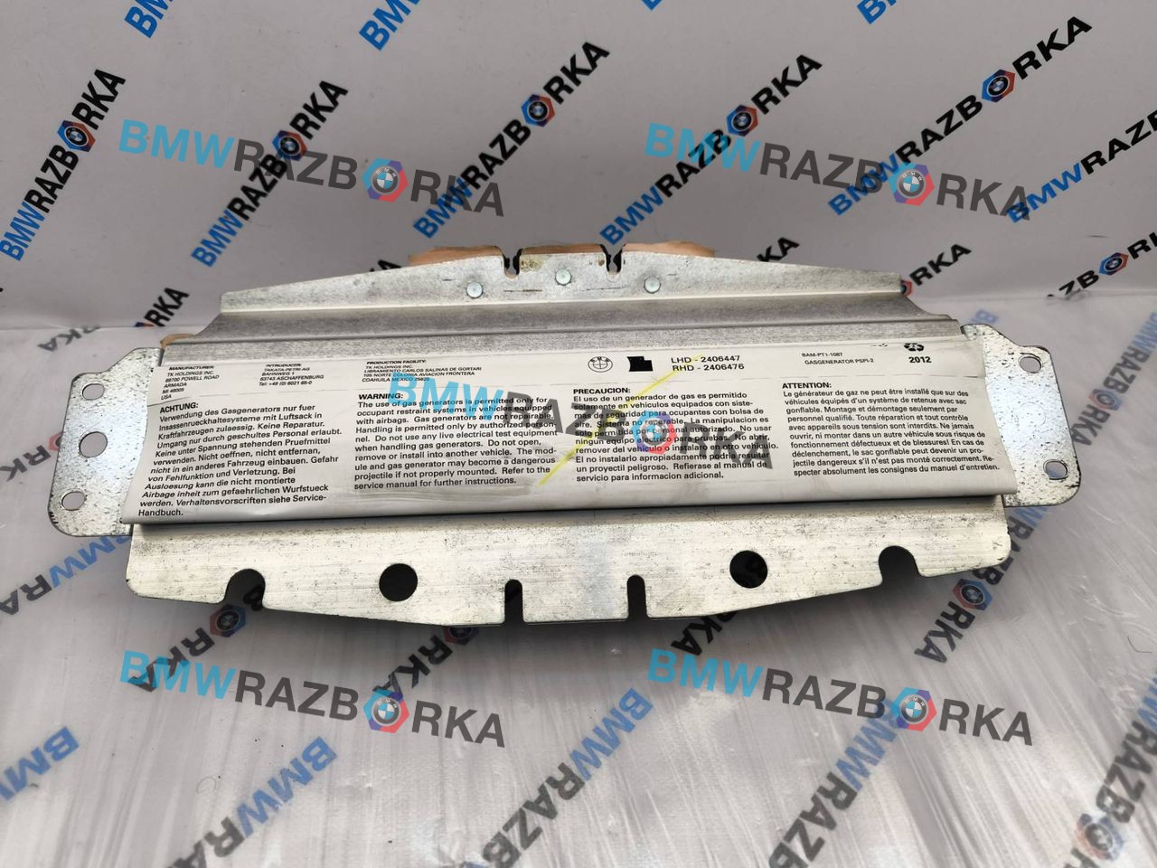 подушка безопасности пассажира BMW X6 E71 [рестайлинг] E71 2012, 3.0 л., N57 D30 C, дизель, АКПП, 475, внедорожник 5 дв., полный привод, 72129141530