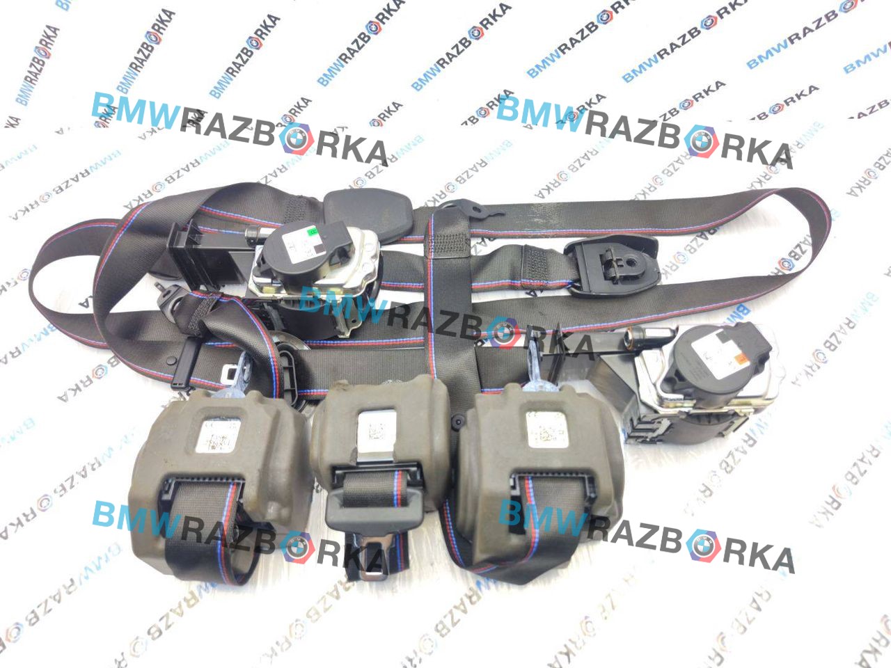 ремень безопасности комплект BMW M3 G80/G81 G80 2023, 3.0 л., S58B30A, бензин, АКПП, c4g, седан, полный привод, правый руль, 8076382, 8076376, 8076363, 8076364, 8076375