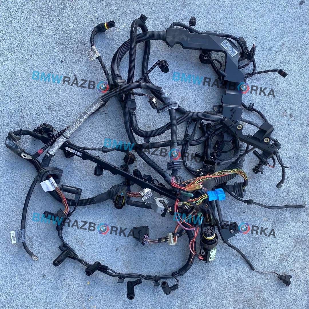 проводка двигателя BMW 5 серия F07/F10/F11 2011, 3.0 л., N57 D30 A, дизель, АКПП, хетчбэк 5 дв., задний привод, правый руль, 7809679, 7809680, 8506084, 8506083