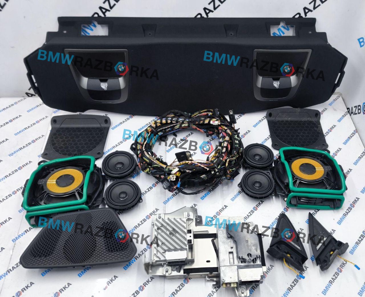 комплект акустики BMW M2 G87 2024, S58B30A, АКПП, купе, задний привод, 2622658, 5A5CA89, 2622854, 9474659, 9474660, 2622862, 2622861, 5A9BF91, 2622852, 2622853, 2622859