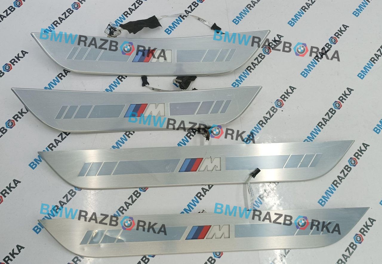 комплект накладок на пороги (внутренние) BMW 8 Gran Coupe G16 2022, 3.0 л., бензин, АКПП, barcelona blau metallic, седан, задний привод, 8077340, 8077339, 8077338, 8077337