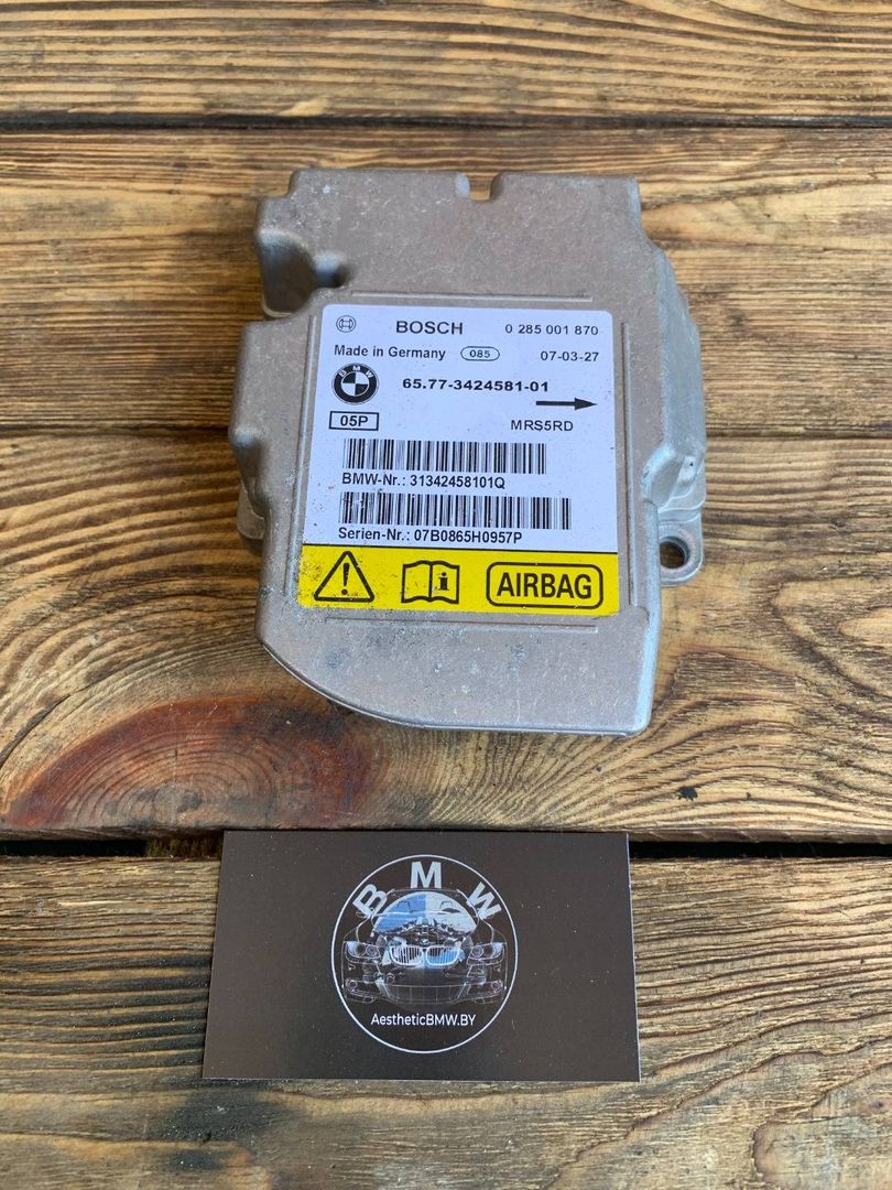 блок AirBag BMW X3 E83 [рестайлинг] E83 2007, 3.0 л., M57N2 306D5, дизель, АКПП, внедорожник 5 дв., 65773424581, 3424581