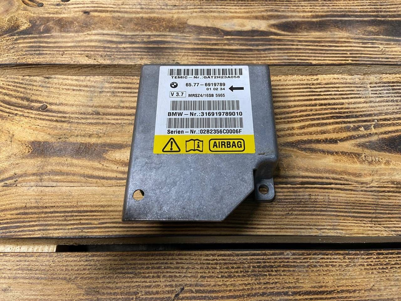 блок AirBag BMW 5 серия E39 [рестайлинг] E39 2001, 2.5 л., M54 B25 (256S5), бензин, АКПП, седан, 65776919789, 6919789