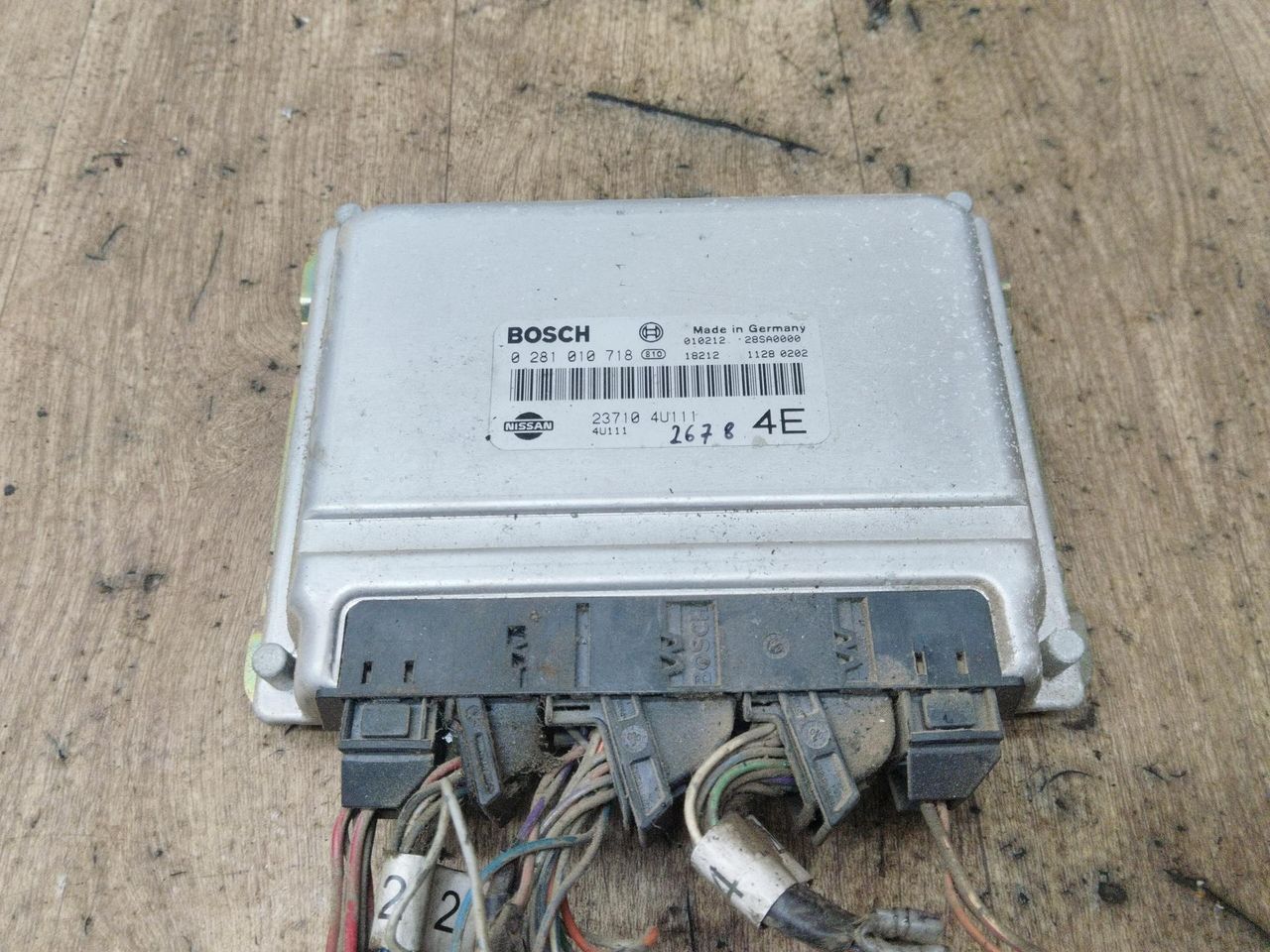 блок управления двигателем Nissan Almera Tino V10 2003, 2.2 л., дизель, 0281010718 - фото №1