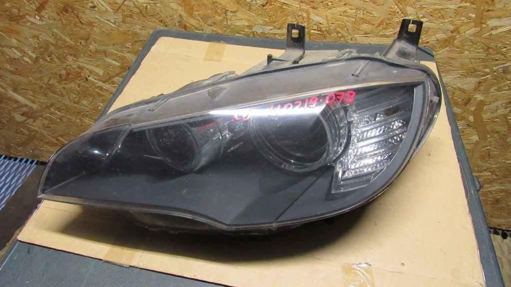 фара левая BMW X6 E71/E72 2008, 3.0 л., M57 D30 (306D3), дизель, АКПП, внедорожник 5 дв., 7179859
