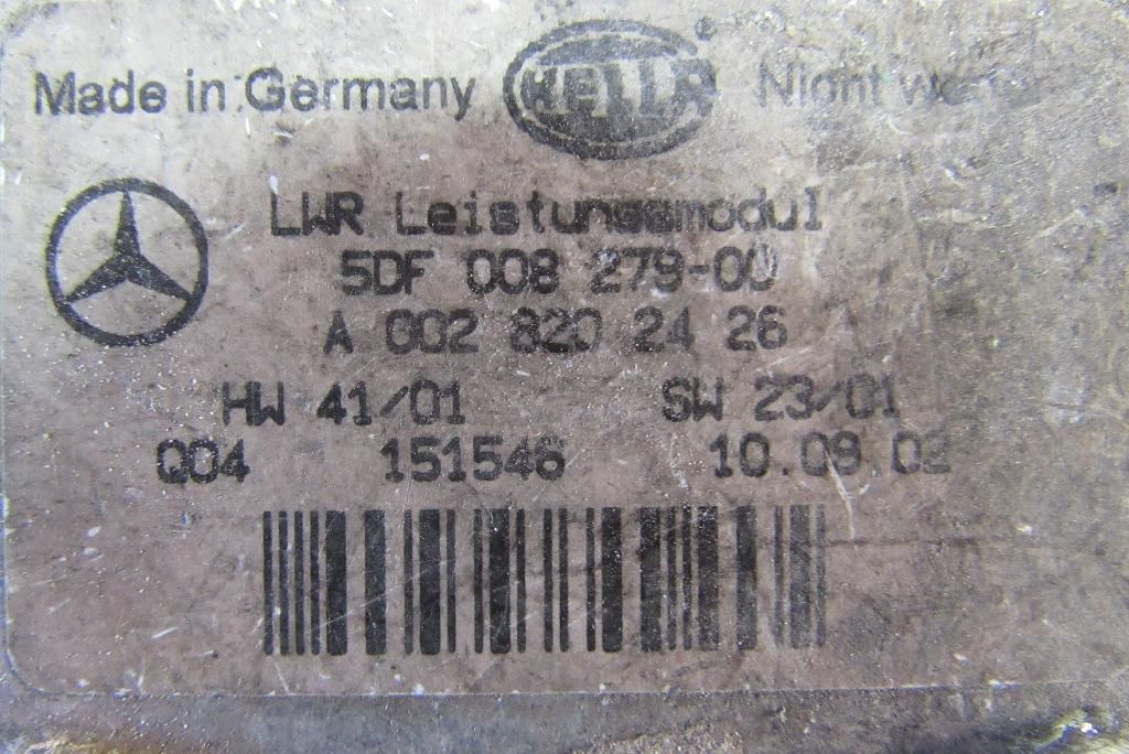 блок розжига ксенона Mercedes-Benz E-Класс W211/S211 [рестайлинг] 2006, 2.2 л., дизель, универсал, 0028202426.5DF008279