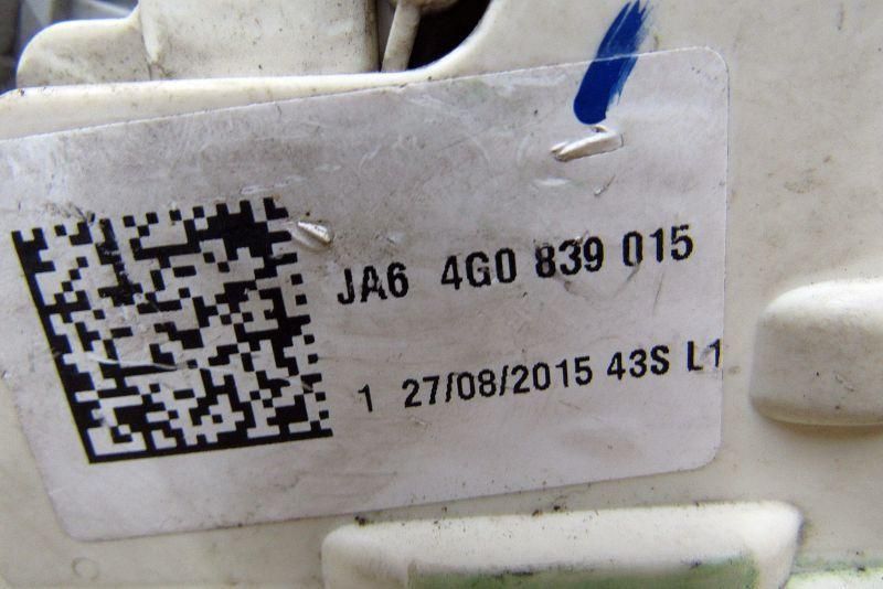 замок двери задней левой Audi A6 4G/C7 2011, 3.0 л., дизель, седан, 4G0839015
