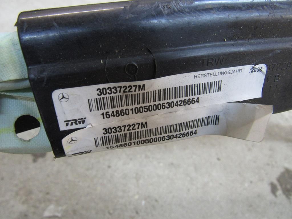 подушка безопасности боковая (шторка) Mercedes-Benz M-Класс W164 2007, 1648601005