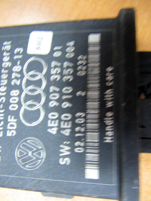 блок управления светом Audi A8 D3 [2-й рестайлинг] 2008, 4E0907357