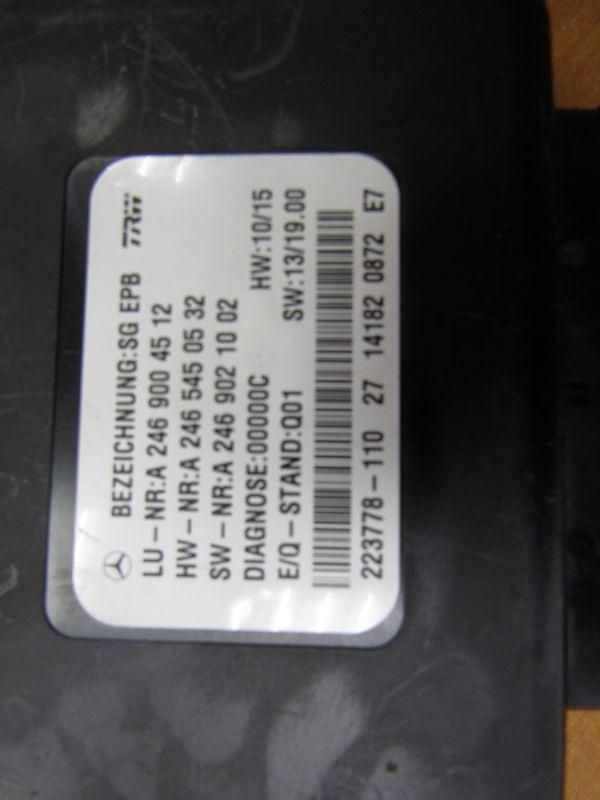 блок управления ручником Mercedes-Benz M-Класс W166 2011, 2469004512