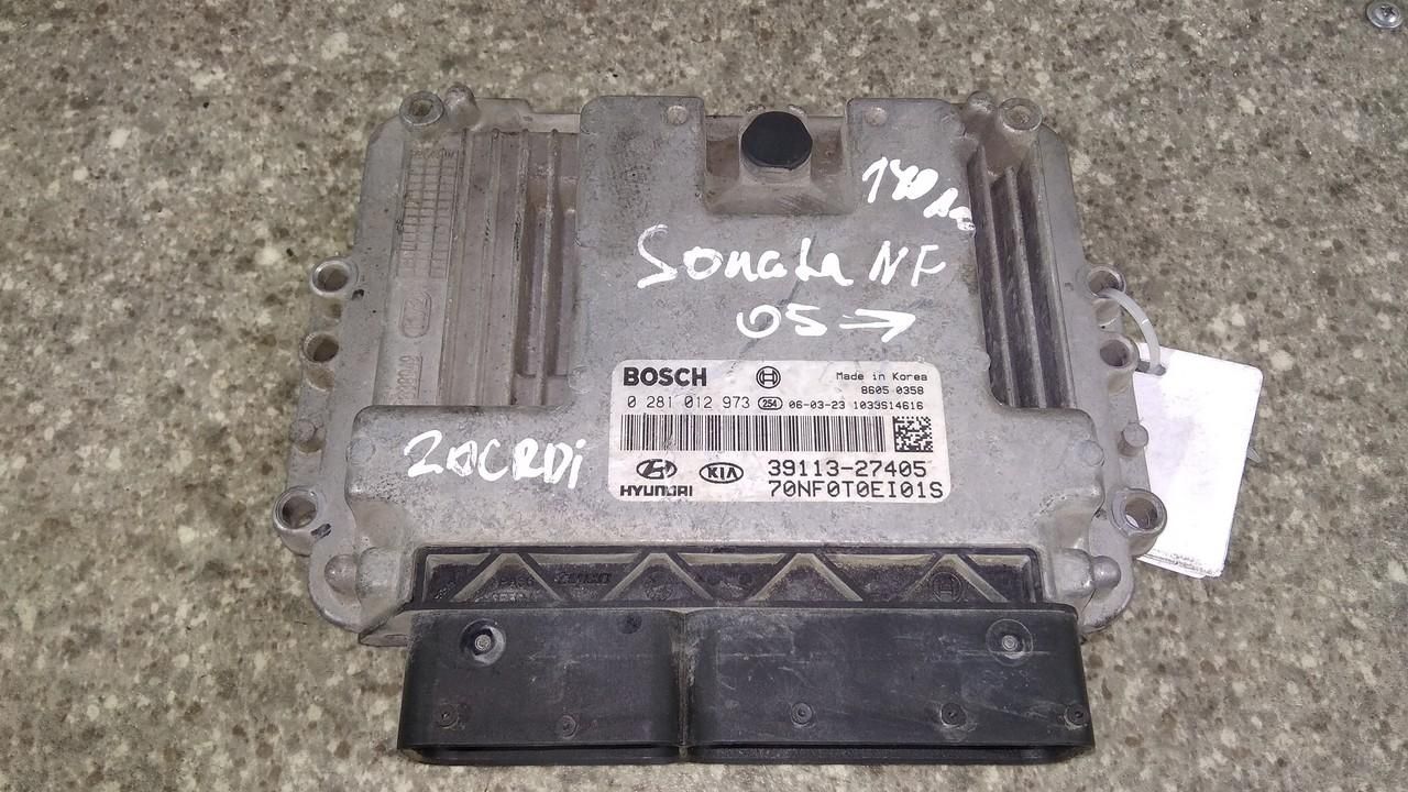 блок управления двигателем Hyundai Sonata NF 2007, 39113-27405, 0281012973 - фото №1