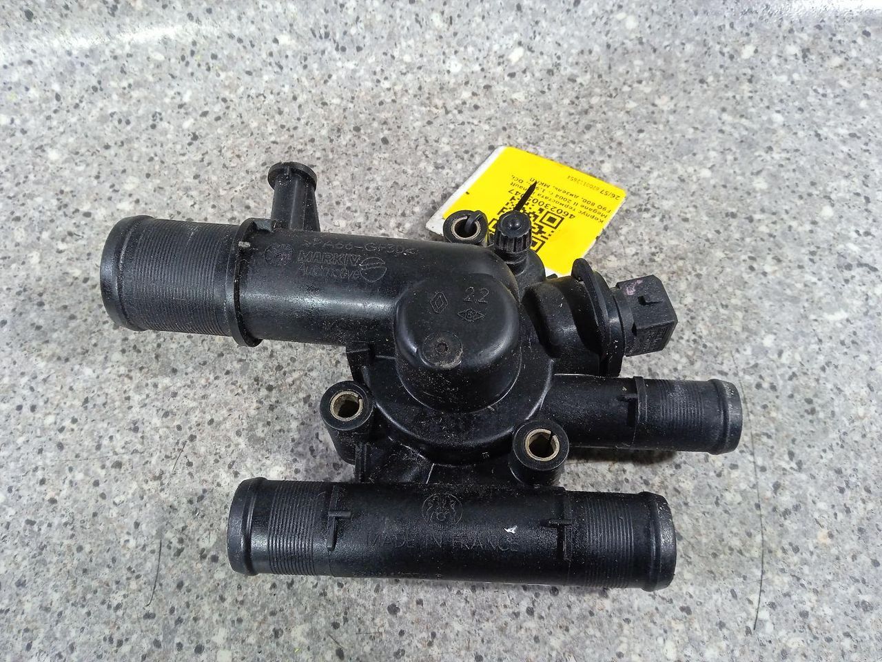 корпус термостата Renault Megane 2 поколение 2004, 1.9 л., DCi, F9Q 800, дизель, МКПП, 8200112854 - фото №1