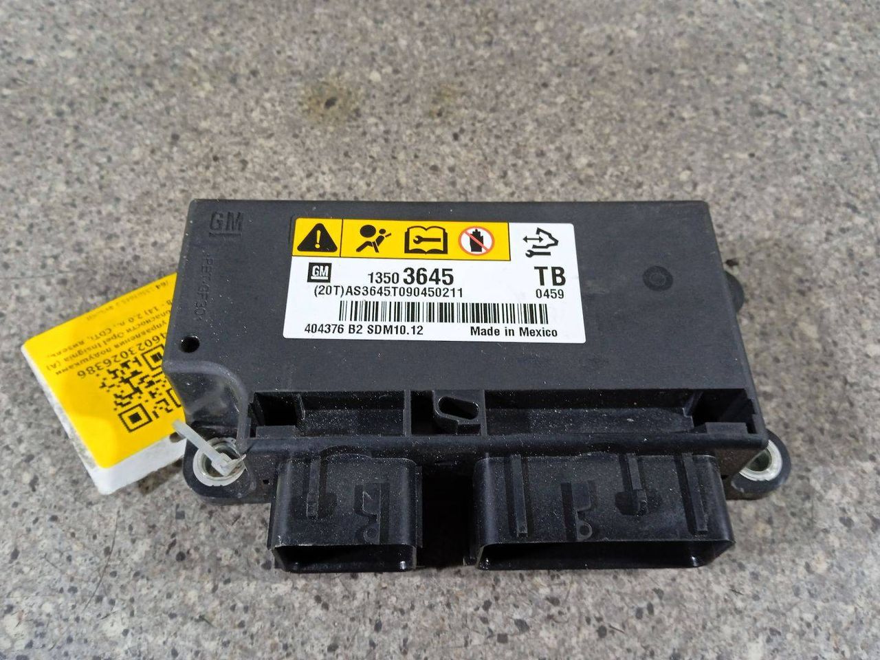 блок AirBag Opel Insignia 1 поколение (A) (2008 - 2014), 2.0 л., CDTi, дизель, 6МКПП, универсал, 13503645 - фото №1