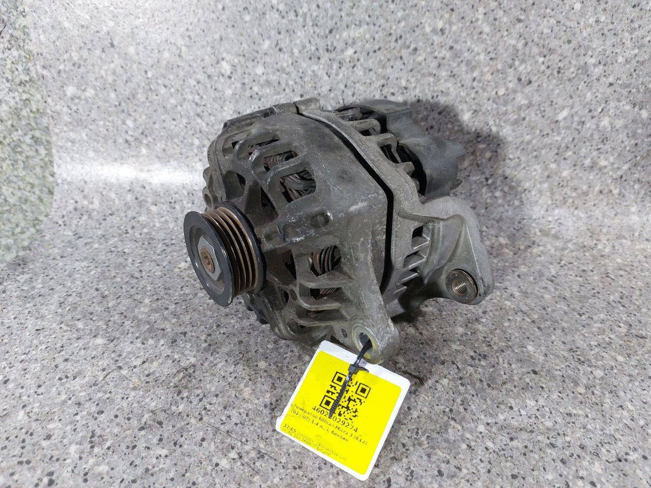 генератор Nissan Micra 3 поколение (K12) (2002 - 2007), 1.4 л., i, CR14DE, бензин, 2543488A, 23100AX62B - фото №1